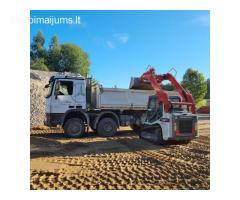 Vežame žvyrą, smėlį, skaldą, atsijas, maltą betoną