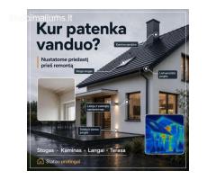 Bėga per stogą? Pratekėjimo diagnostika be ardymo