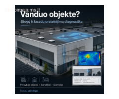 Plokščių stogų ir fasadų pratekėjimų diagnostika