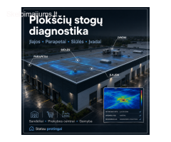 Plokščių stogų ir fasadų pratekėjimų diagnostika