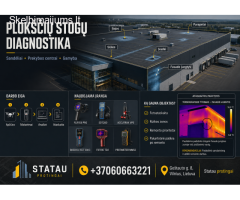 Plokščių stogų ir fasadų pratekėjimų diagnostika